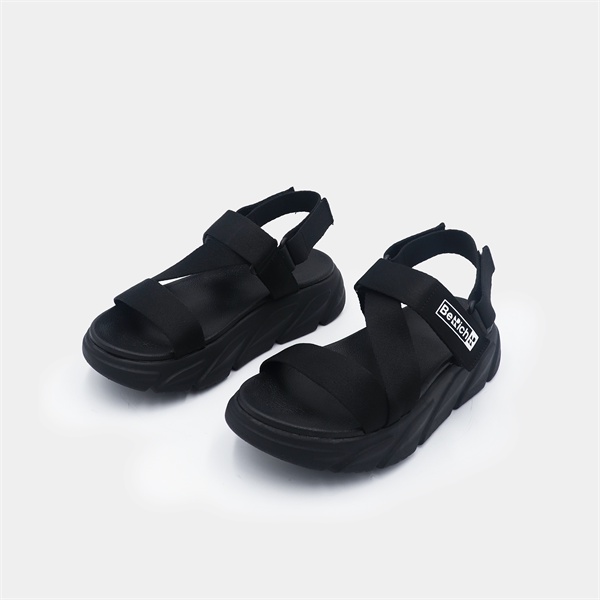 Giày Sandal Nam Nữ Unisex BeRich BE577 Full Đen