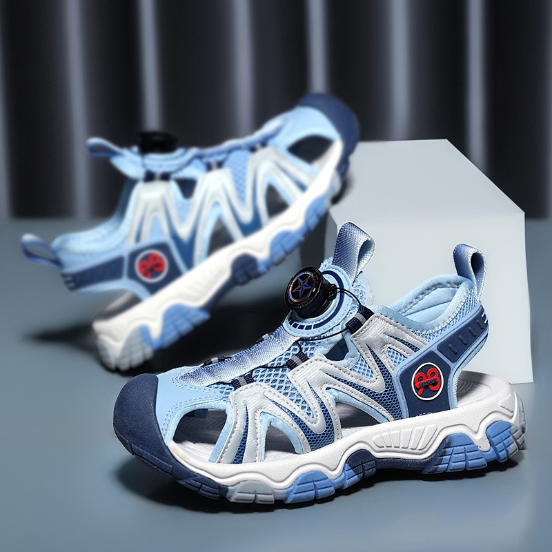 Xăng đan Da Đế Mềm Chống Trượt Thoải Mái Thời Trang Đi Biển Mùa Hè Cho Bé Trai