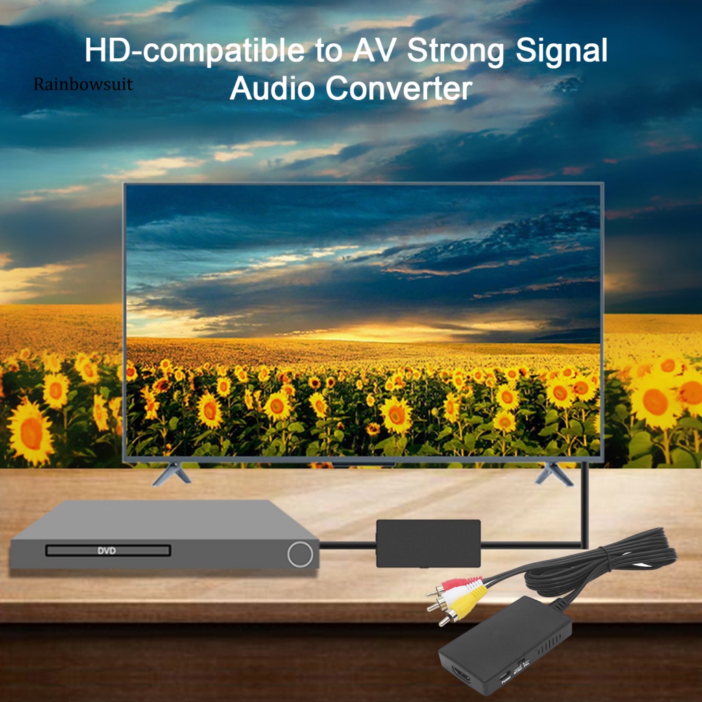 Bộ Chuyển Đổi Tín Hiệu Mạnh Mẽ 1080P Cắm Và Play-free Độ Chính Xác Cao HD-compatible Sang AV