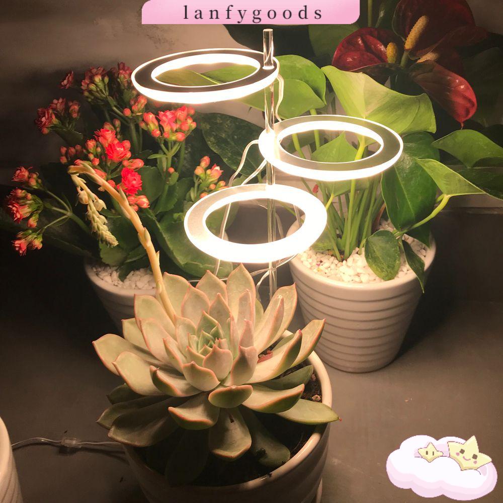 Lanfy Đèn Led Ba Vòng Tròn Hỗ Trợ Cây Tăng Trưởng Toàn Diện DC5V