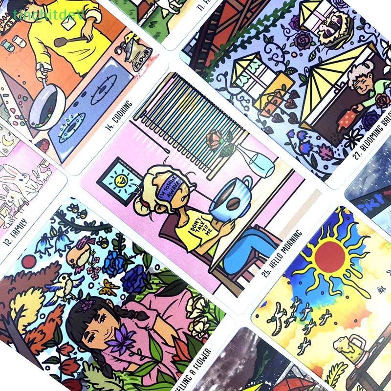Bộ Bài Tarot Happy Little Things Oracle Chuyên Dụng Cho Người Mới Bắt Đầu