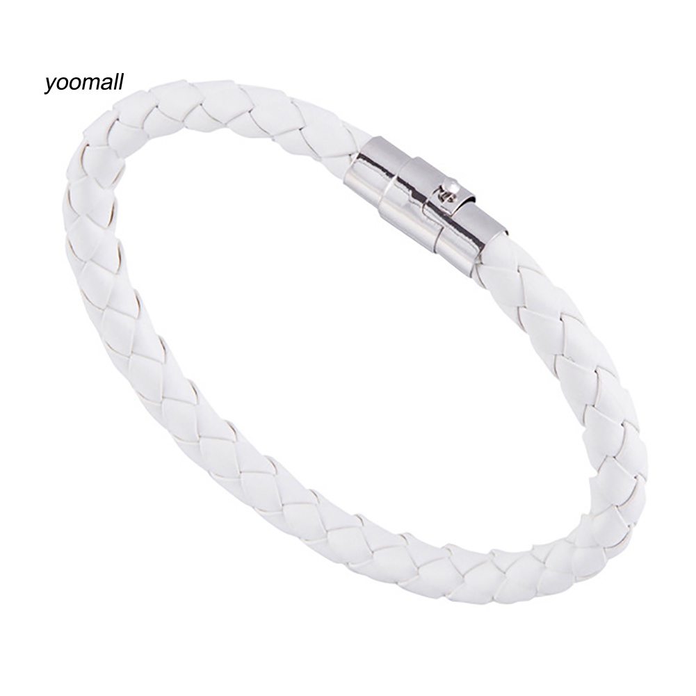 Vòng Tay Bện Dây Da Thời Trang Cho Nữ