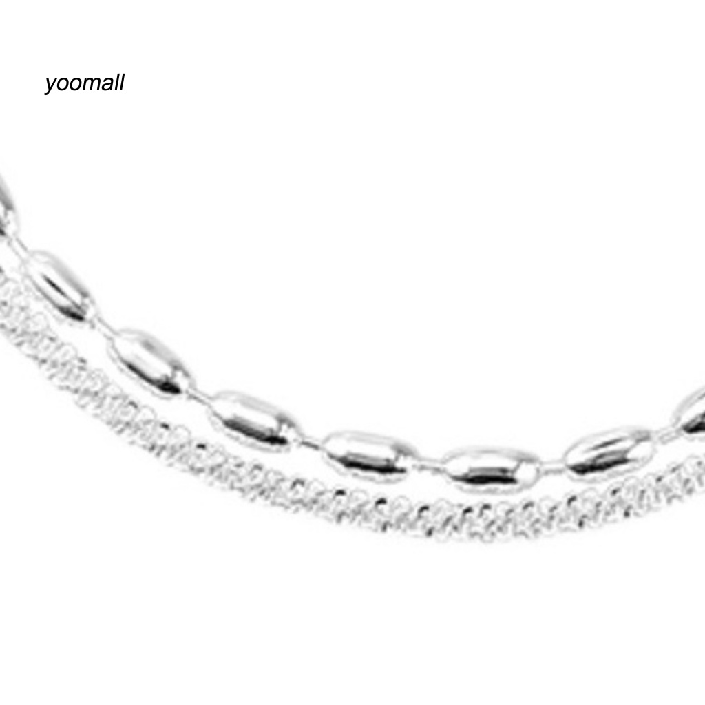 Vòng Tay Hai Lớp Đính Đá Có Thể Điều Chỉnh Phong Cách Hàn Quốc Dành Cho Nữ