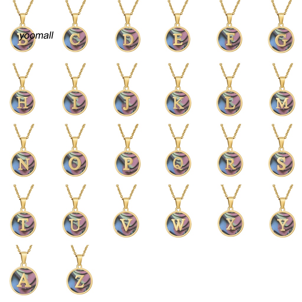 Yo / Vòng cổ Hình Vỏ Sò / Biển / Chữ Cái Dễ Phối Đồ Cho Nữ