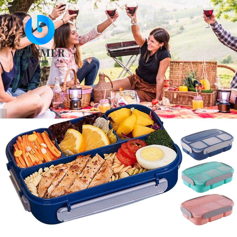 Hộp Đựng Cơm Trưa 4 Ngăn Chống Tràn Có Thể Bỏ Lò Vi Sóng