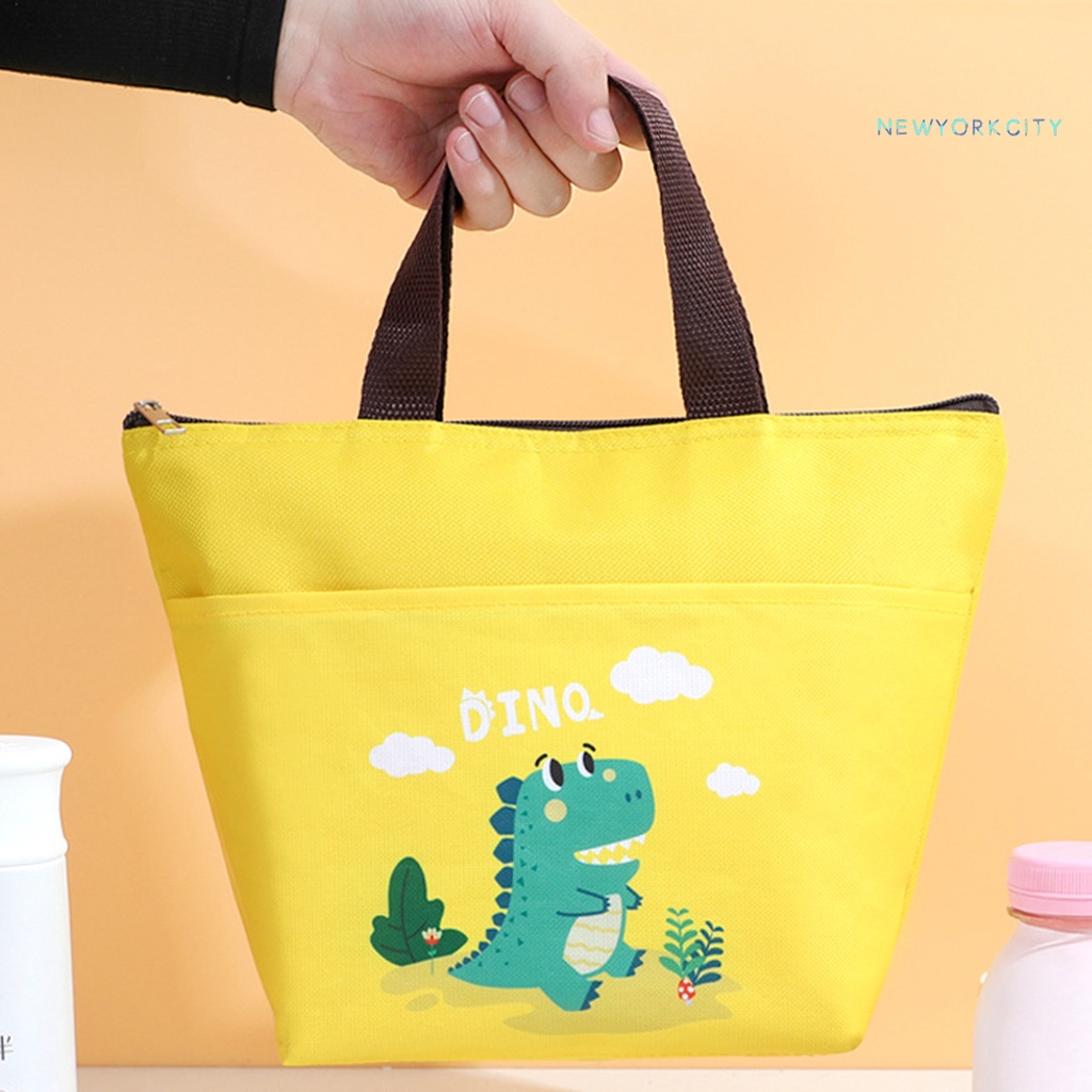Túi Đựng Cơm Trưa Giữ Nhiệt Chống Nước Đa Năng Sức Chứa Lớn In Họa Tiết Hoạt Hình Cho Trường Học