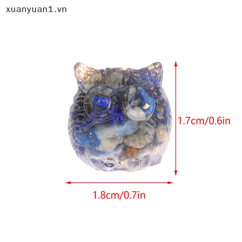 Đồ trang trí Chim Cú Bằng Pha Lê Dùng Trang Trí Tiểu Cảnh