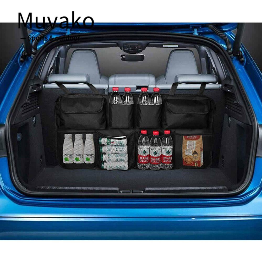 MUVAKO Giá Đỡ Túi Đựng Đồ Treo Cốp Sau Xe Hơi