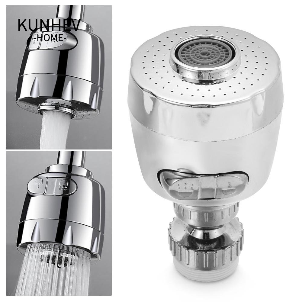 KUNHEV Đầu Nối Vòi Nước Bồn Rửa Chén 2 Chế Độ Bằng Nhựa ABS