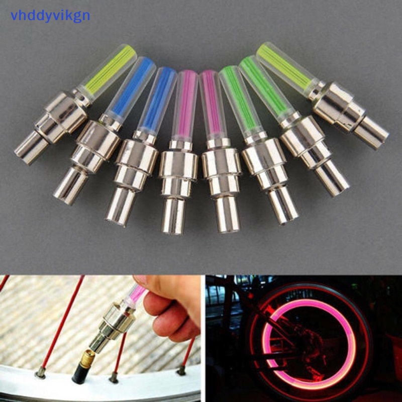 Bộ 2 Nắp Van Xe Đạp / Xe Máy Có Đèn LED Độc Đáo