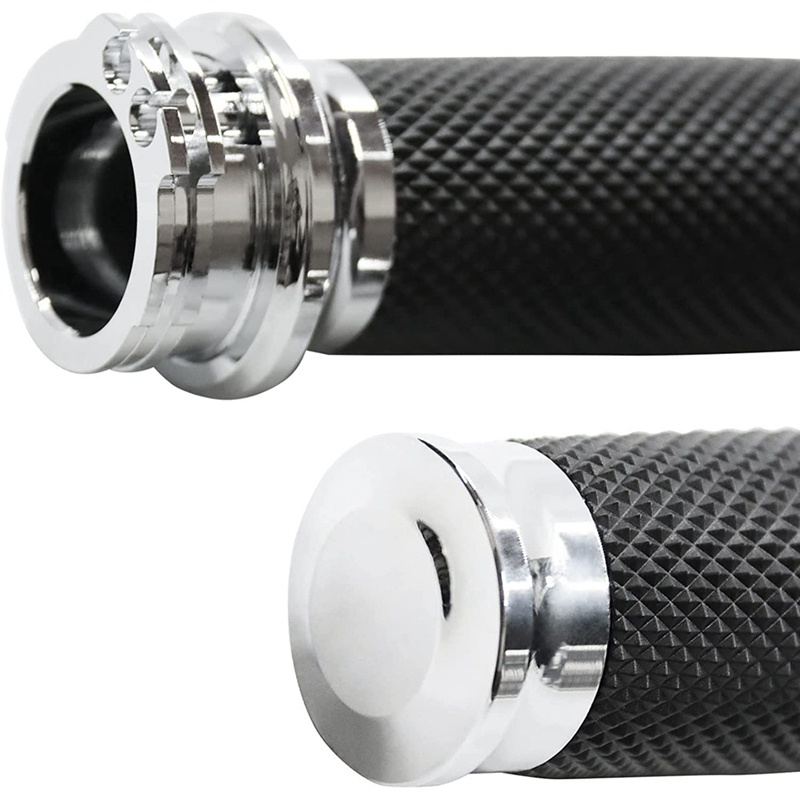 Tay Nắm 25Mm Cho Xe Harley Touring Sportster 883 1200 XR Suzuki Silver