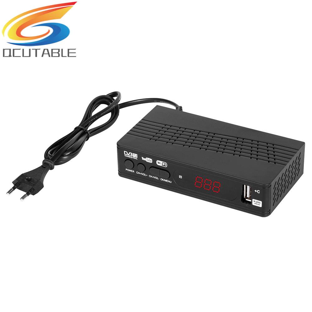 Đầu TV Box Kỹ ThuậT Số 1080P DVB-T2 H.265 IPTV ChấT LượNg Cao KèM Phụ KiệN