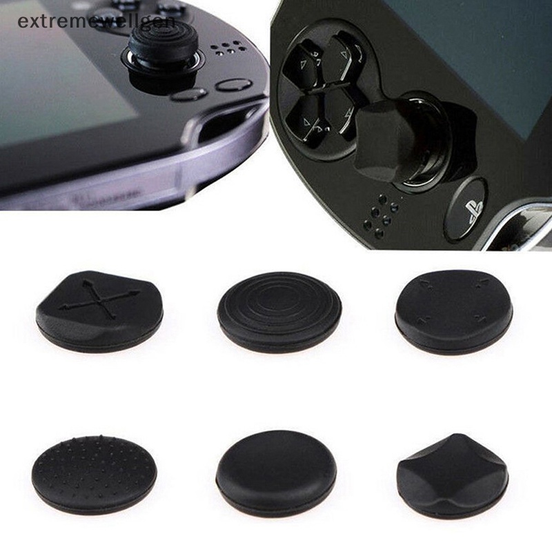 Set 6 Nắp Silicon Bảo Vệ Nút Bấm Điều Khiển Cho Sony PlayStation Psvita PS Vita 1000 / 2000 LLF