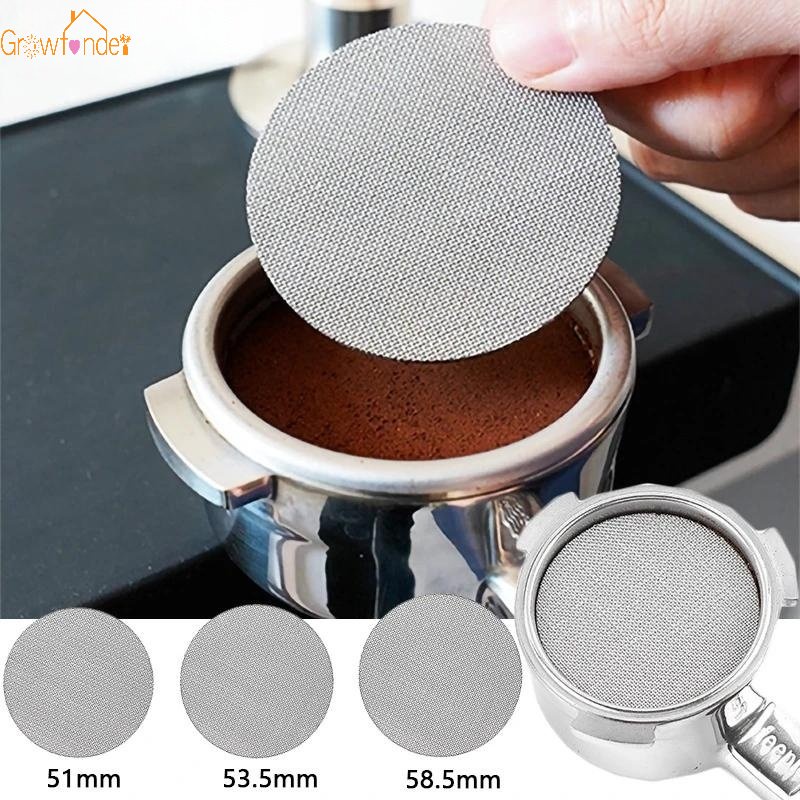 Tấm Lưới Lọc Cà Phê Espresso Bằng Thép Không Gỉ Siêu Mỏng Tái Sử Dụng Được 51 / 53.5 / 58.5mm