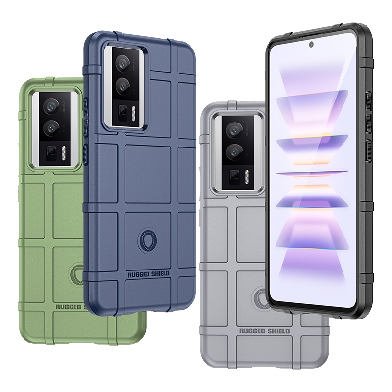 Dành cho Xiaomi Poco F5 Pro 5G Full Cover Hybrid Rugged Shield Vỏ giáp chống sốc