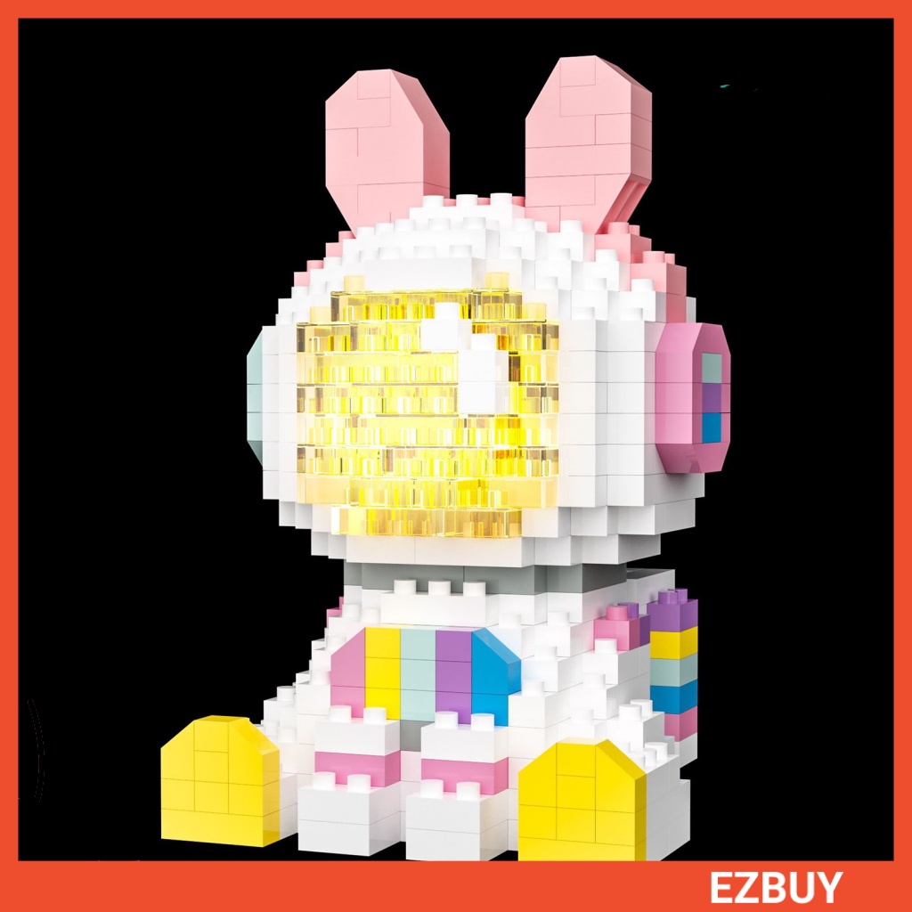 [EY] Đồ Chơi Khối Gạch Phi Hành Gia Mini Phát Sáng Ổn Định Cho Cặp Đôi