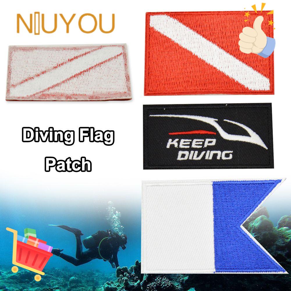 NIUYOU Set 3 Huy Hiệu Hình Lá Cờ / Nước Thể Thao Thời Trang DIY