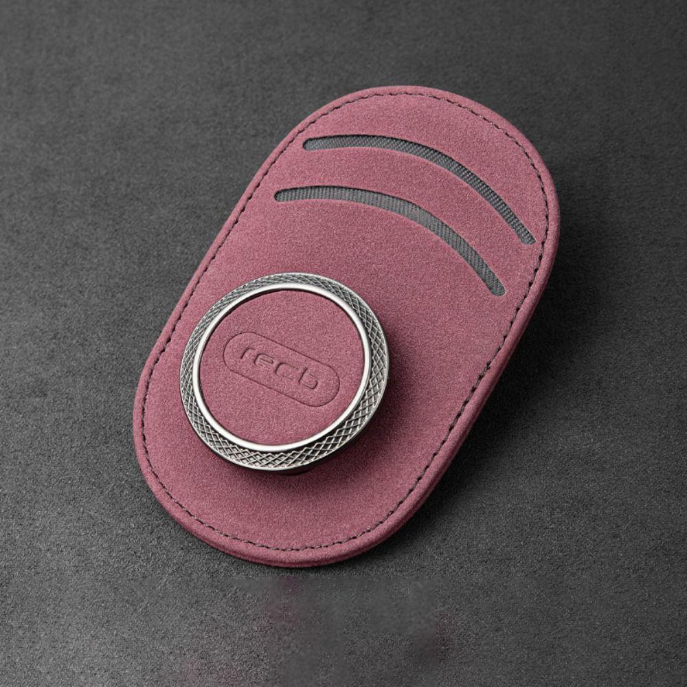 Kẹp Giữ Mắt Kính Bằng Da Lộn Nhỏ Gọn Tiện Dụng Cho Xe Hơi