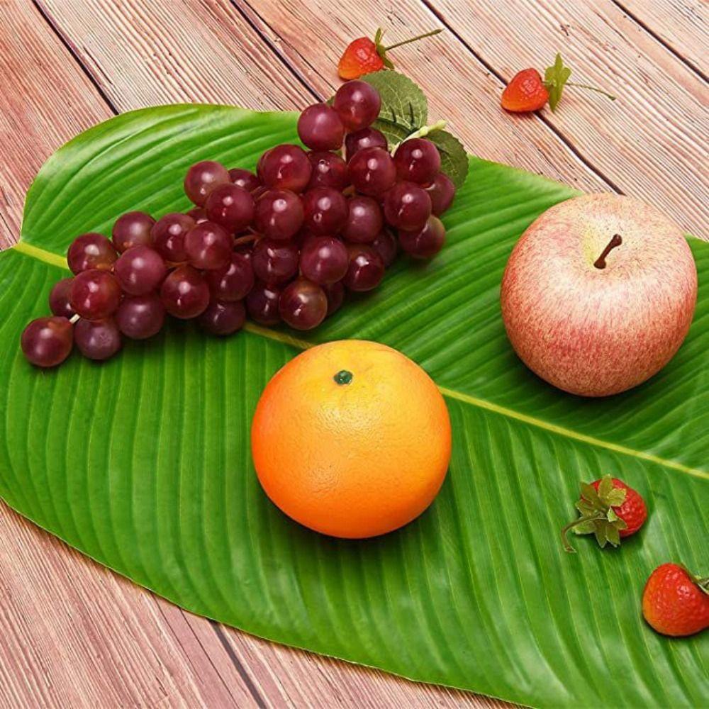 Set 3 Tấm Lót Bàn Ăn Hình Lá Chuối Cách Nhiệt Siêu Bền Tiện Dụng Cho Nhà Bếp
