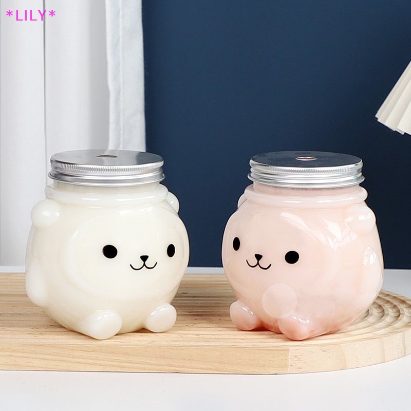 Lily 500ml chai nước giải khát ít gấu uống chai sữa trà nước trái cây lạnh uống chai uuu