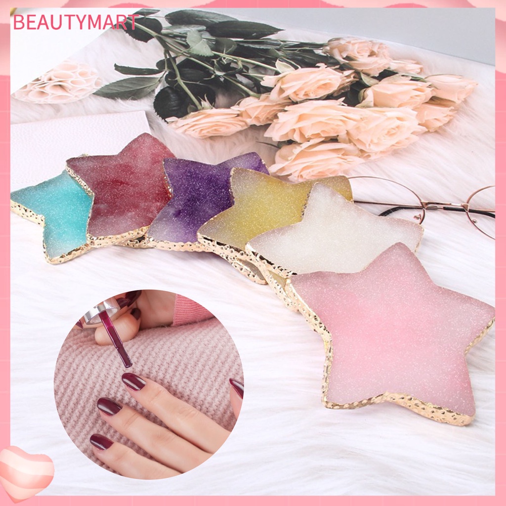 [beautymart] Bảng Màu Trưng Bày Móng Tay Viền Vàng Kim Loại Dày Phong Cách Nhật Bản Cho Nữ