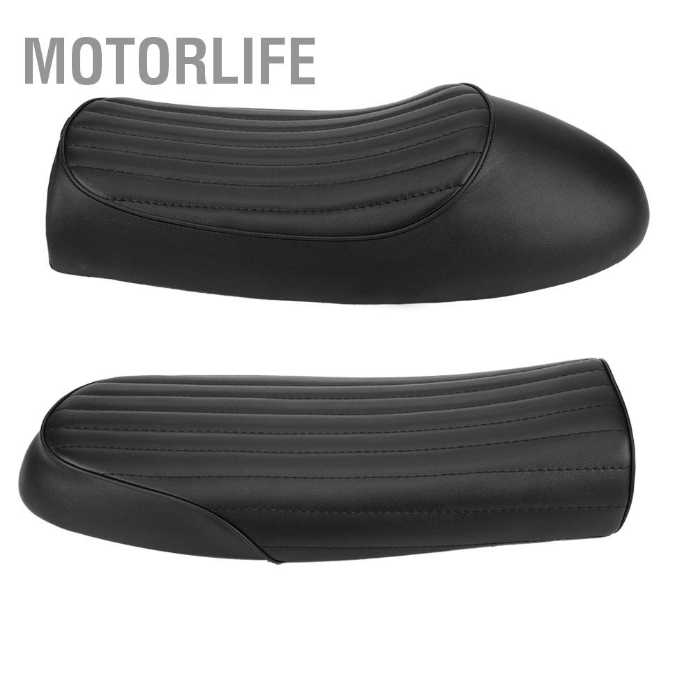 Motorlife Dành Cho Xe Honda CG125 1976-2008 Ghế Ngồi Máy Yên Retro Cafe Race Đệm Phẳng/Gù