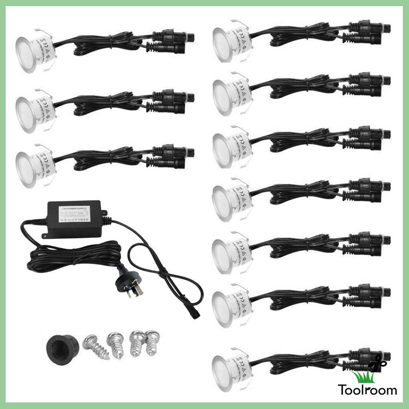 Bộ 10 Đèn LED Chống Thấm Nước Trang Trí Lối Đi Sân Vườn