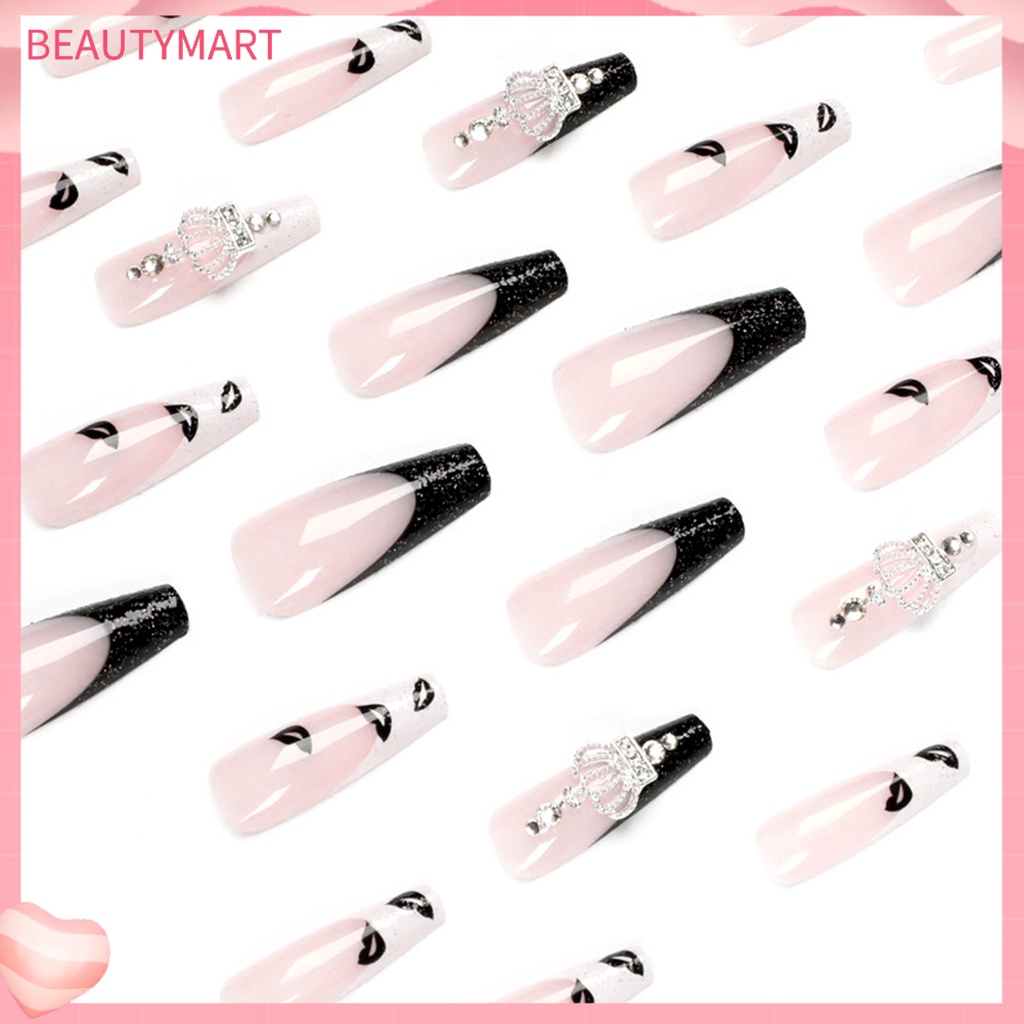 1 Bộ Móng Tay Giả Bằng ABS Màu Sắc Sống Động Sang Trọng