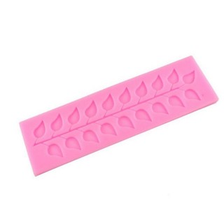 Khuôn silicone Nhấn Bánh Hình Chiếc Lá