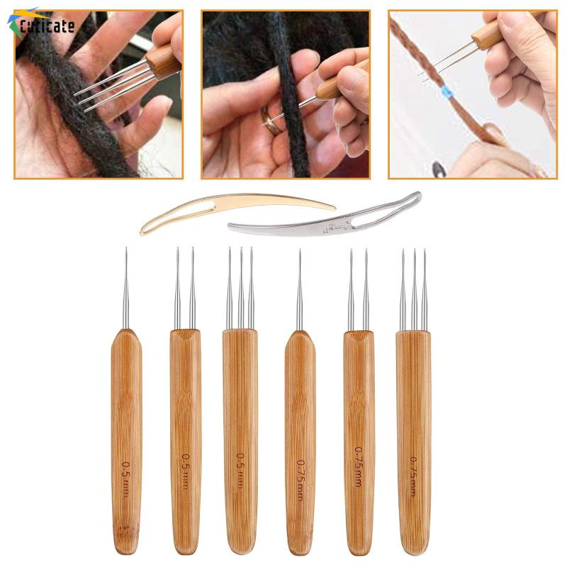Set 8 Móc Đan Len Bằng Thép 0.5 / 0.75mm
