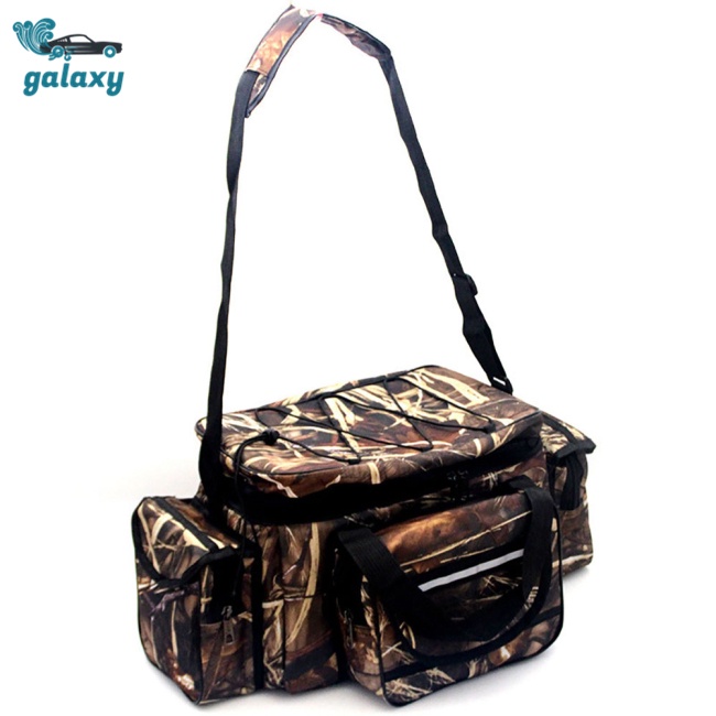 Galaxy Túi Đựng Đồ Câu Cá Đa Năng Cỡ Lớn Bằng Vải Oxford Họa Tiết Rằn Ri