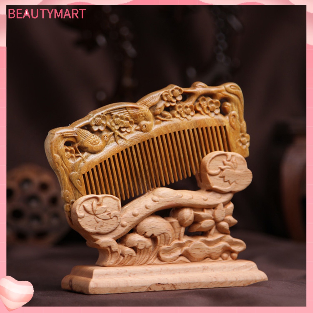 Lược Chải Tóc Bằng Gỗ Tự Nhiên Chống Tĩnh Điện Chăm Sóc Sức Khỏe