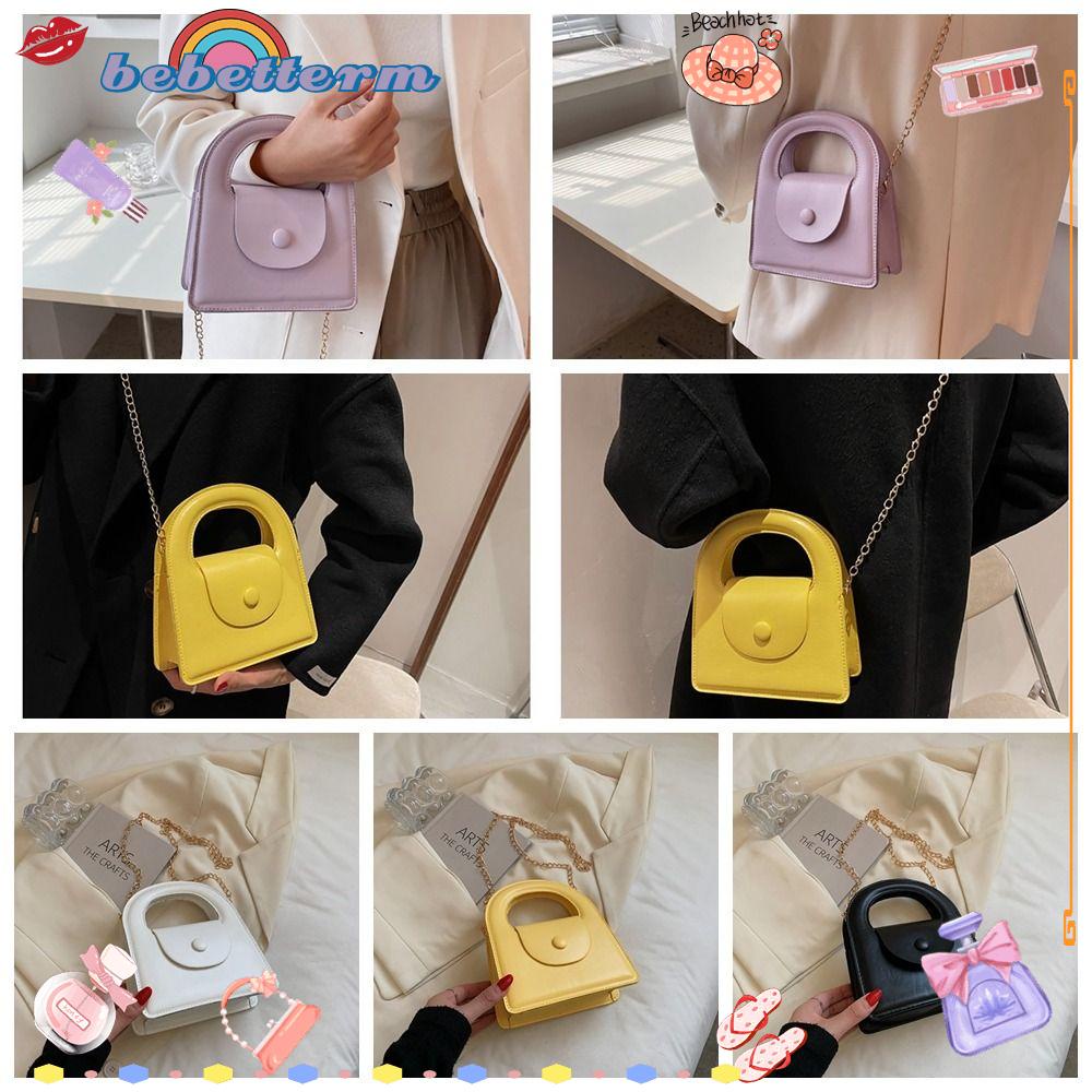 BEBETTERM Túi Xách Mini Phối Dây Xích Đeo Vai Cá Tính