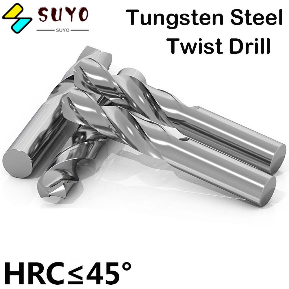 SUYO Mũi Khoan Xoắn Bằng Thép Vonfram Chuyên Dụng Cho Máy Tiện CNC
