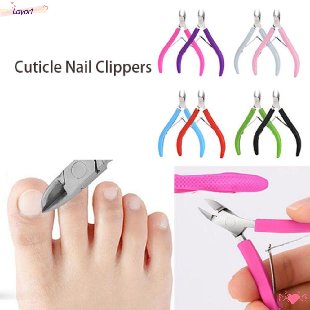 Kềm Cắt Móng Tay Tẩy Tế Bào Chết Nhiều Màu Bằng Thép Không Gỉ LAYOR1