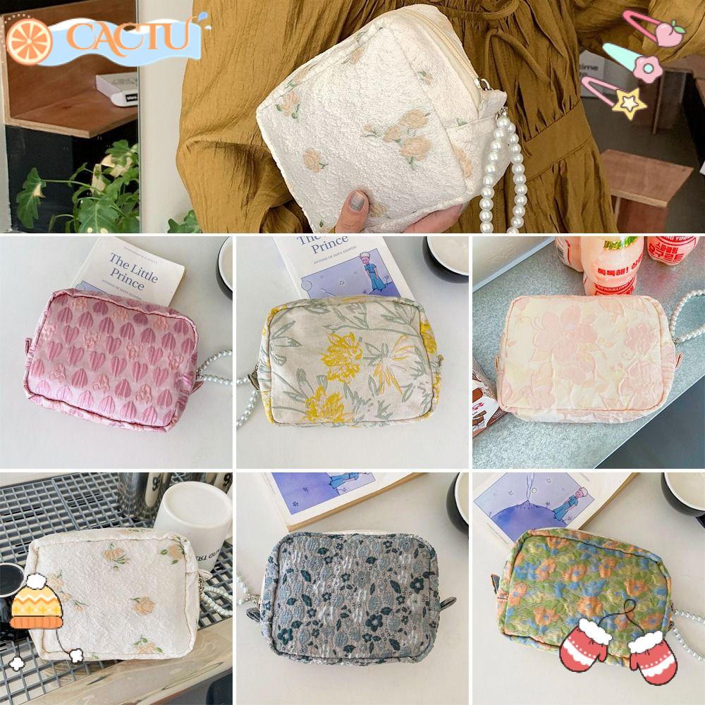 CACTU Túi Đựng Mỹ Phẩm Cầm Tay Tiện Dụng