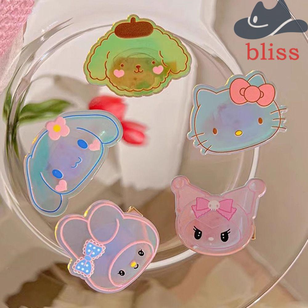Kẹp Tóc Hình Mèo Kitty / Cinnamoroll Dạ Quang Dễ Thương Cho Nữ