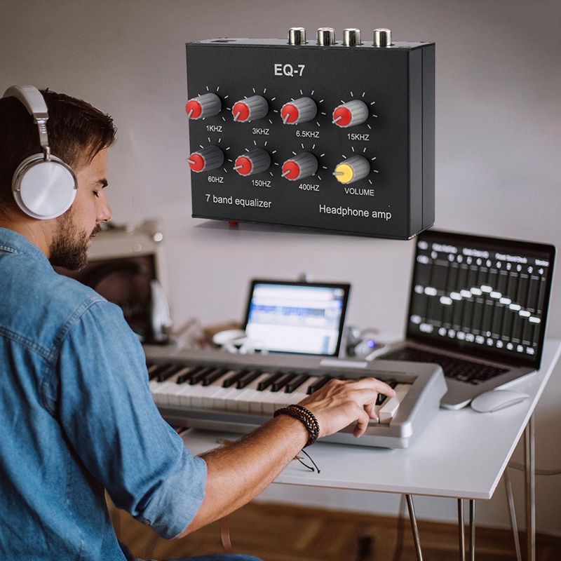 Bộ Khuếch Đại Âm Thanh Kỹ Thuật Số 7 Băng Tần EQ-7 Cho Xe Hơi