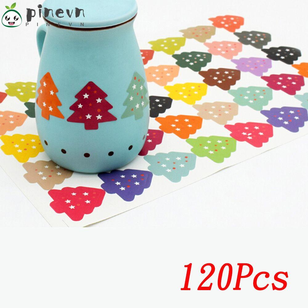 PINEVN Bộ 120 Miếng Dán Giấy Họa Tiết Hoạt Hình Dễ Thương