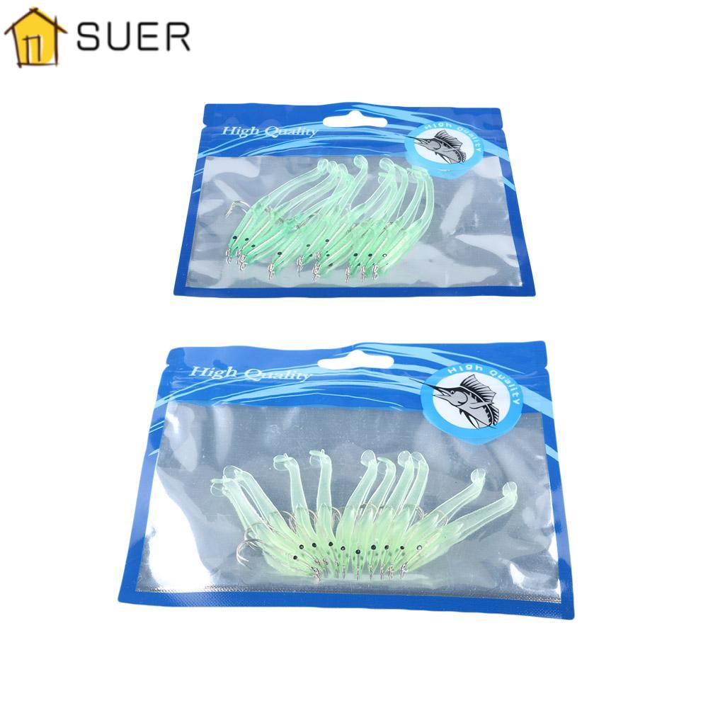 SUENIN Bộ 10 Mồi Câu Cá Silicone Chì Siêu Bền