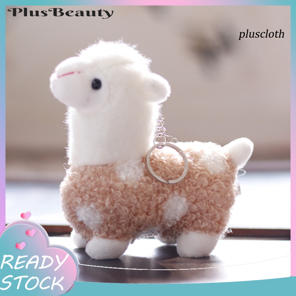 Móc Khóa Hình Lạc Đà Alpaca Nhồi Bông Đáng Yêu