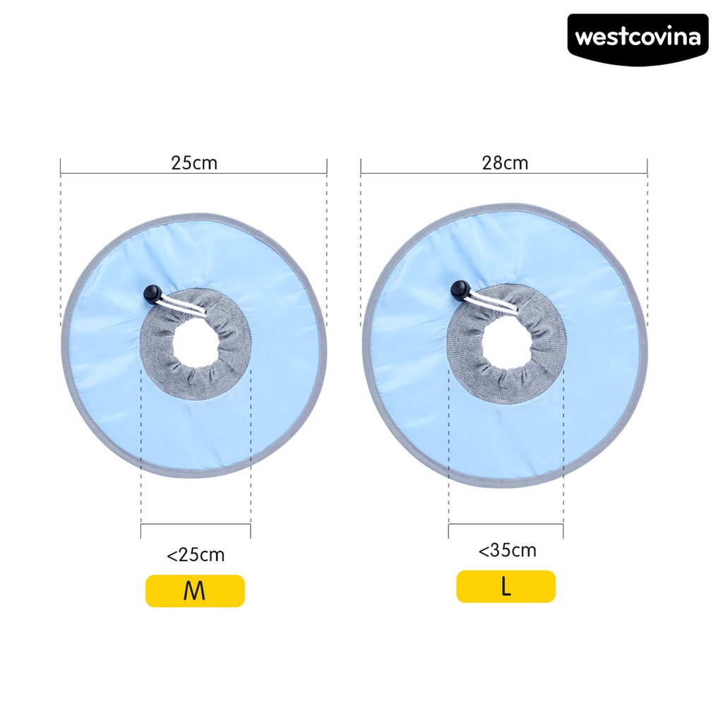 [COD]♞Vòng Đeo Cổ Bằng Polyester Thân Thiện Với Da Chống Nước Chống Liếm Có Thể Điều Chỉnh Bảo Vệ Cổ Cho Thú Cưng