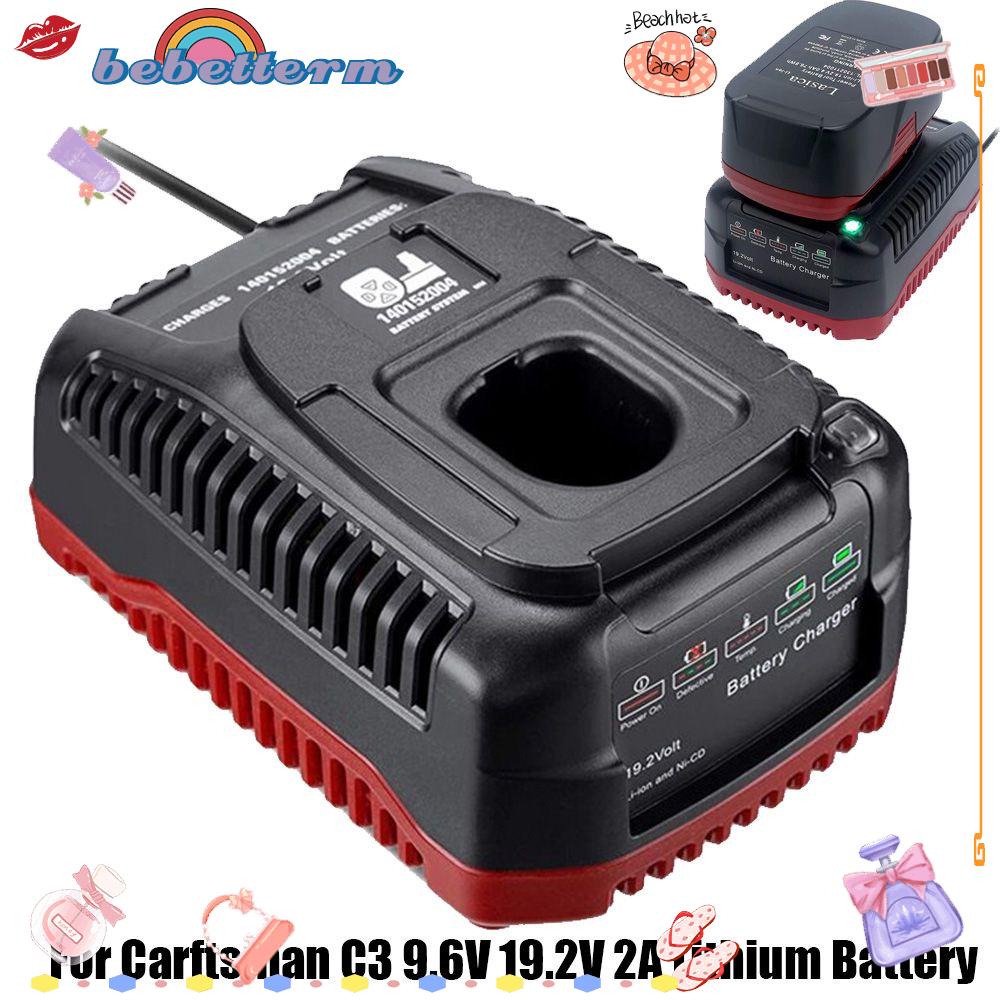 BEBETTERM Dây Cáp Sạc Pin Lithium Carftsman C3 9.6V 19.2V 2A Thay Thế Chuyên Dụng