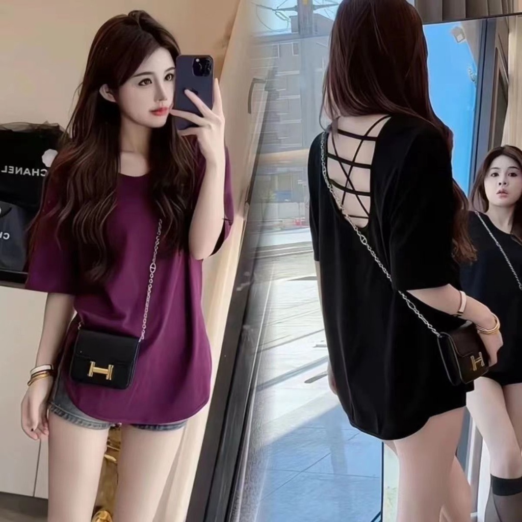 Áo Thun Tay Ngắn Dáng Rộng Thiết Kế Mới Thời Trang Mùa Hè Dành Cho Nữ