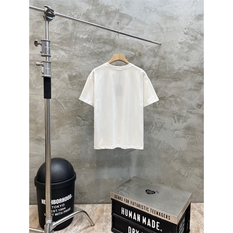 Áo Thun Tay Ngắn Thêu Chữ Ba-Classic 23ss 3B