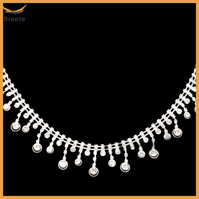 Dây Tua Rua Dài Đính Đá Pha Lê Dùng Trang Trí Quần Áo Diy 1 Yard