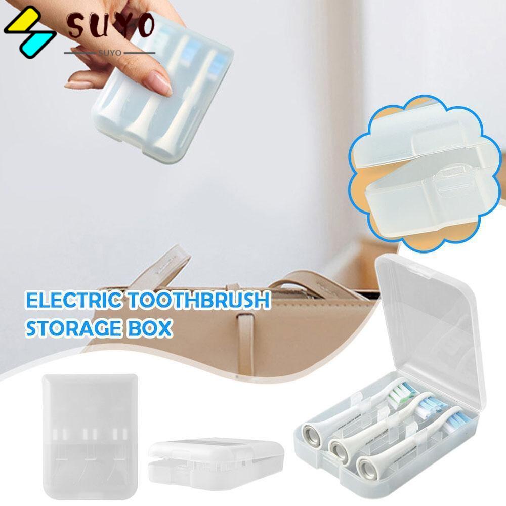 Hộp Đựng Bàn Chải Đánh Răng Điện SUYO Ba Ngăn Trong Suốt