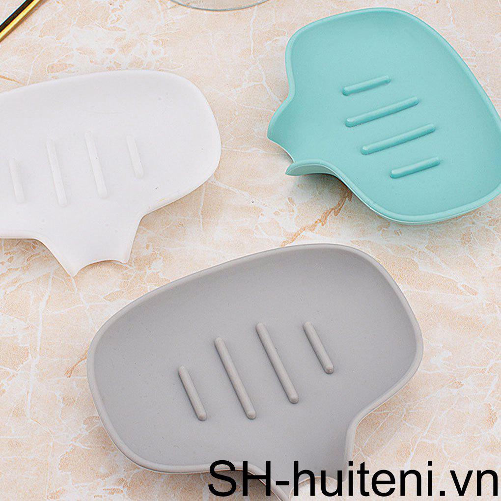 Khay Đựng Xà Phòng Bằng Silicone PP Có Giác Hút Siêu Bền