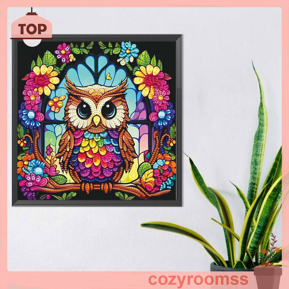 Bộ Tranh Đính Đá 5D Họa Tiết Động Vật Độc Đáo DIY Dùng Trang Trí Nhà Cửa