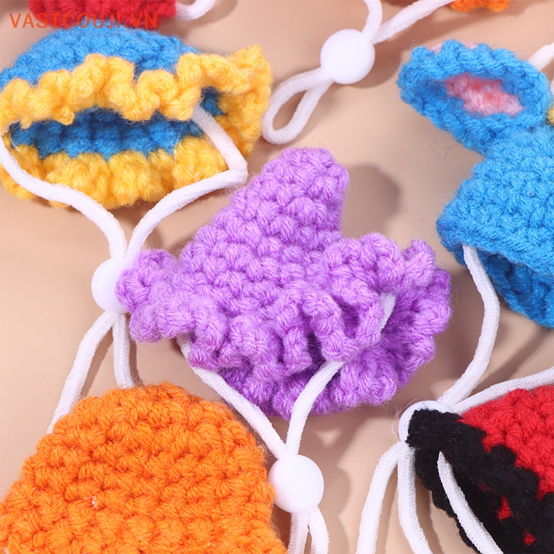 1 Mô Hình Mũ Đan Len Mini Hình Động Vật Dễ Thương Trang Trí Nhà Búp Bê 1: 12
